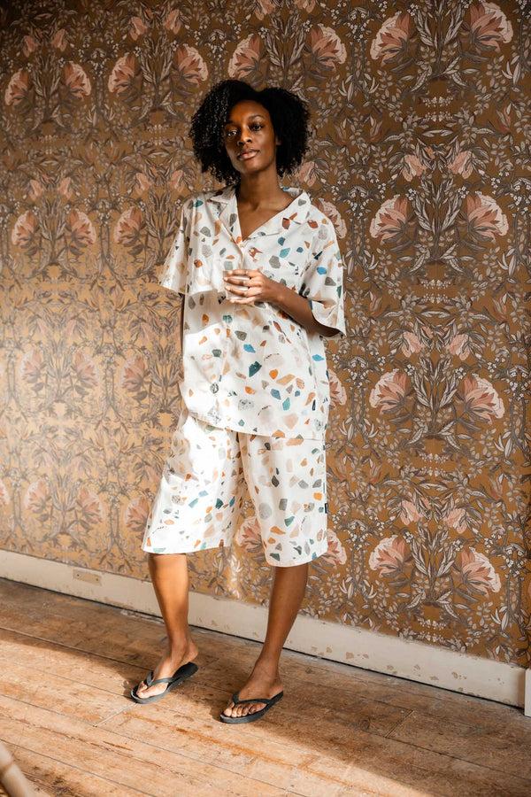 Snurk Terrazzo Button Up Set Dames