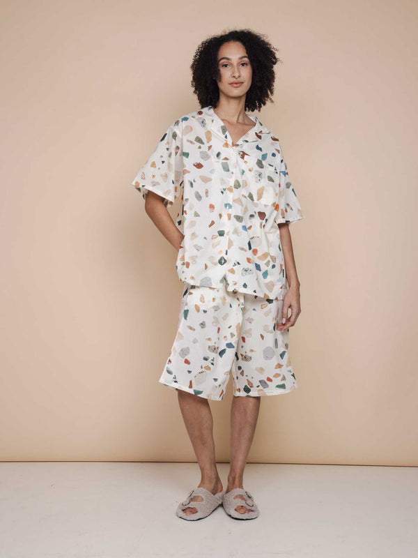 snurk Terrazzo Button Up set Dames