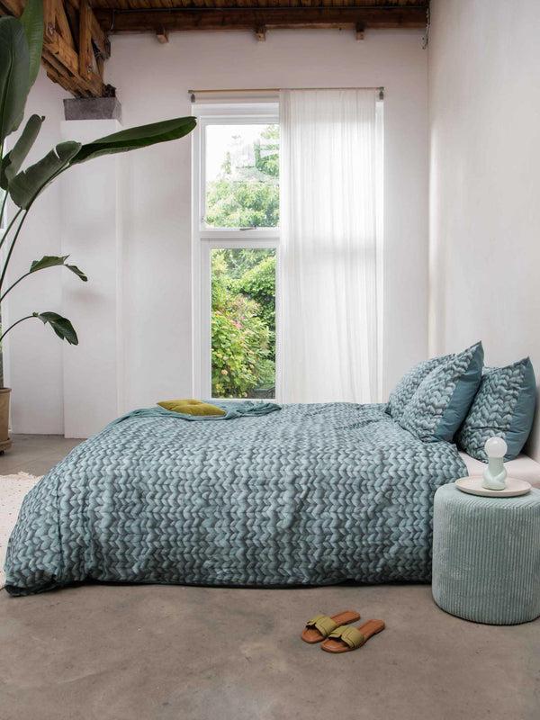 Snurk Twirre Mineral Blue Dekbedovertrek