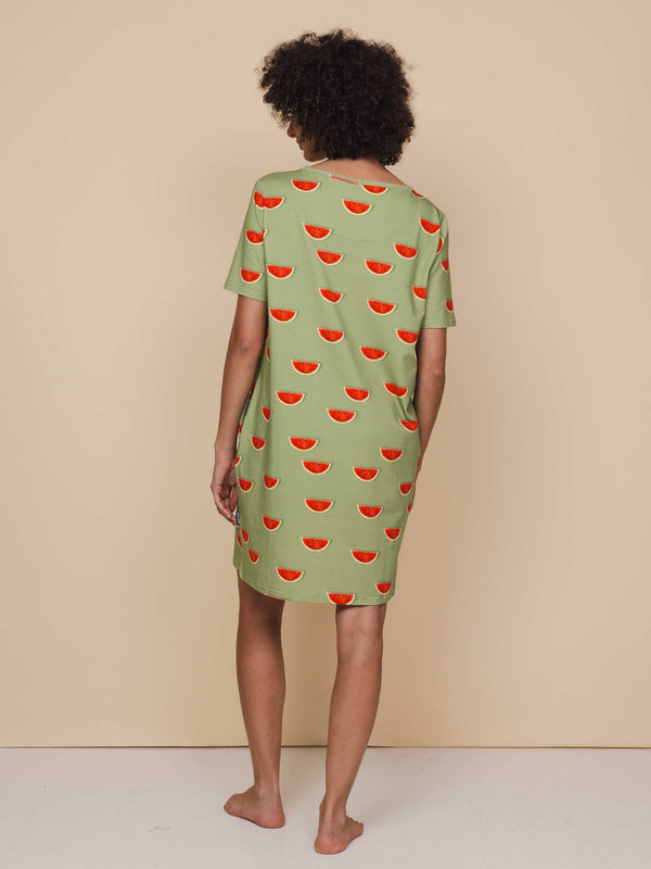 Snurk Watermelon T-shirt Dress Dames