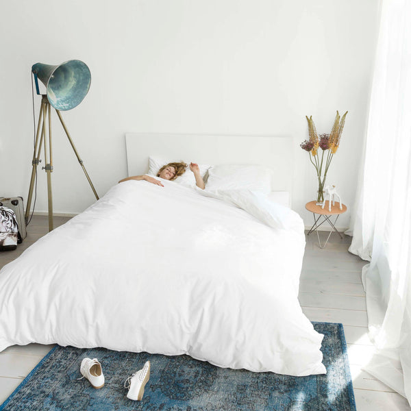 Snurk White Dekbedovertrek Flanel