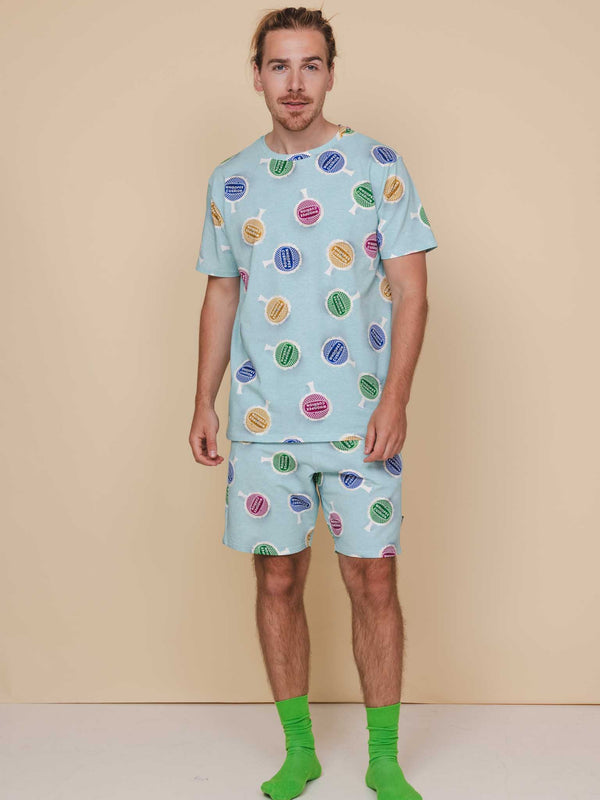 snurk Who Farted? T-shirt en Shorts set Heren