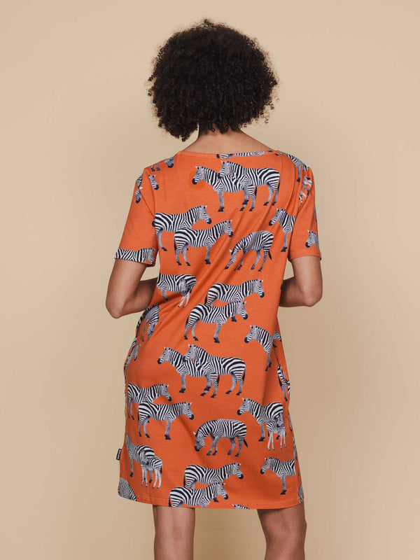 Snurk Zebras T-shirt Dress Dames