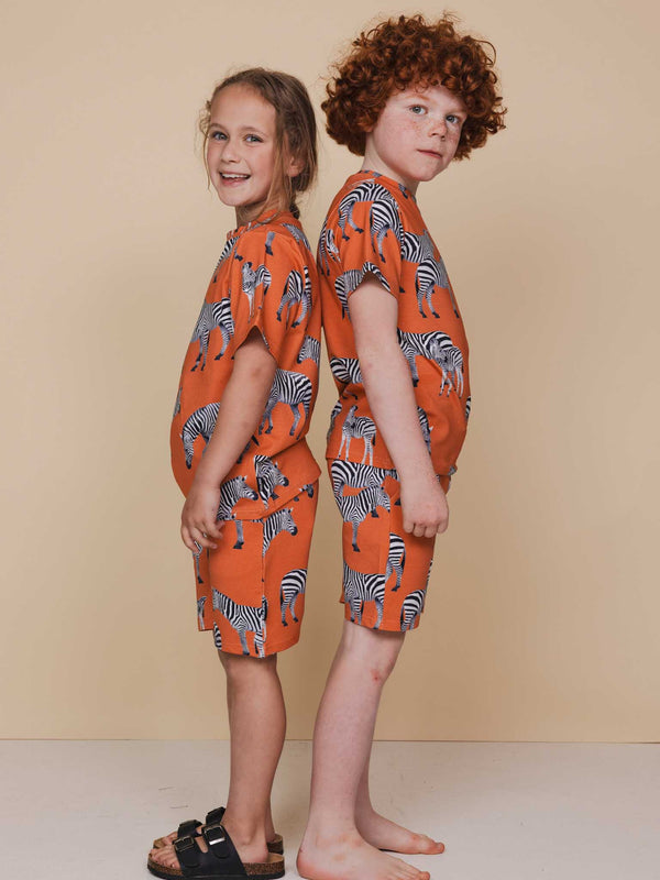 snurk Zebras T-shirt en Shorts set Kids
