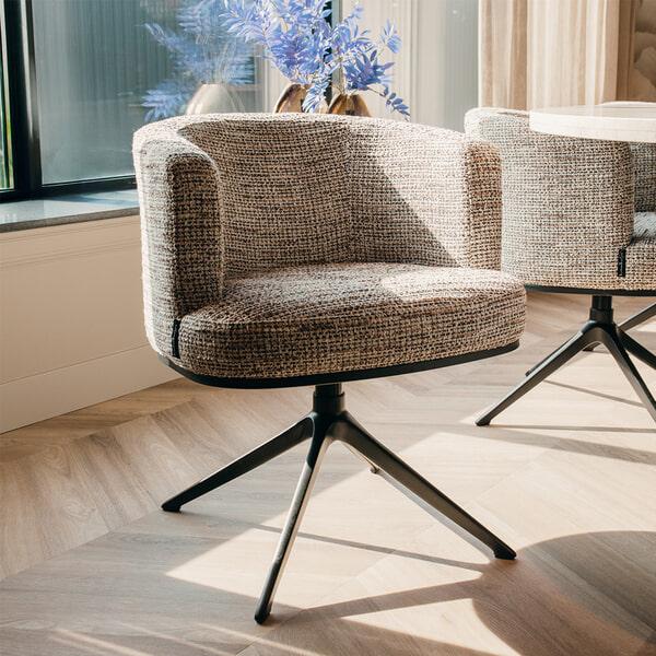 sohome Draaibare Eetkamerstoel Cheyenne kleur Nature