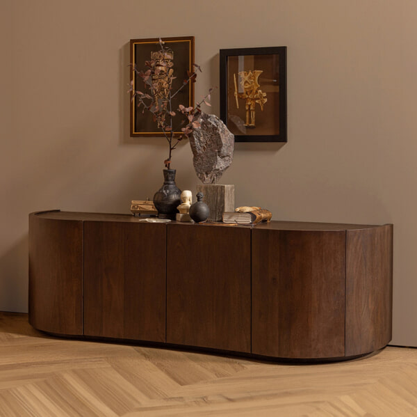 sohome Dressoir Sense Mangohout 160cm kleur Walnoot