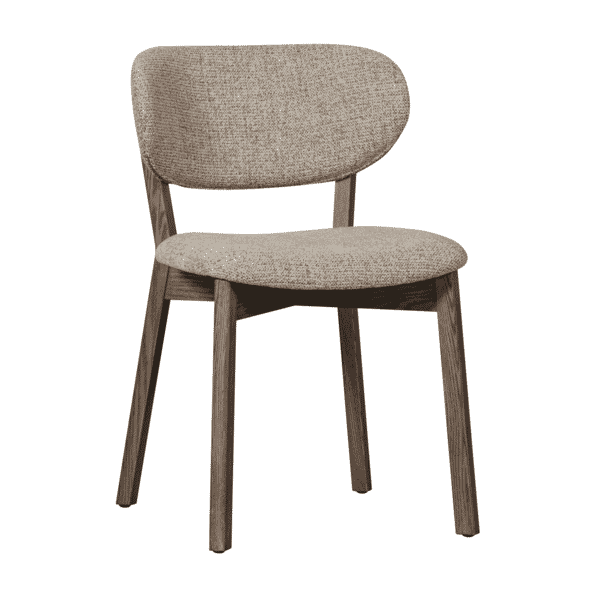 sohome Eetkamerstoel Udar Geweven stof kleur Donkerbruin