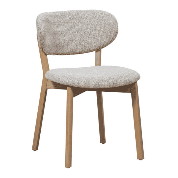 sohome Eetkamerstoel Udar Geweven stof kleur Naturel