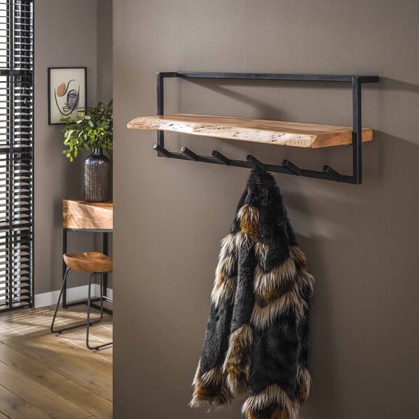 sohome Kapstok Mitchell Massief acaciahout met 6 haken