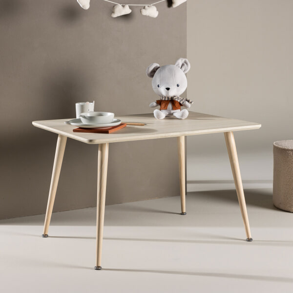 sohome Kindertafel Austina 80 x 60cm kleur Whitewash