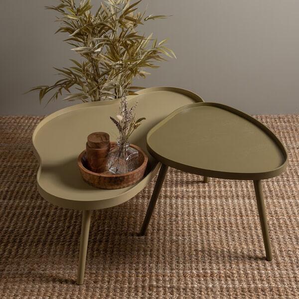 sohome Organische Bijzettafel Mae 100 x 58cm kleur Alpaca