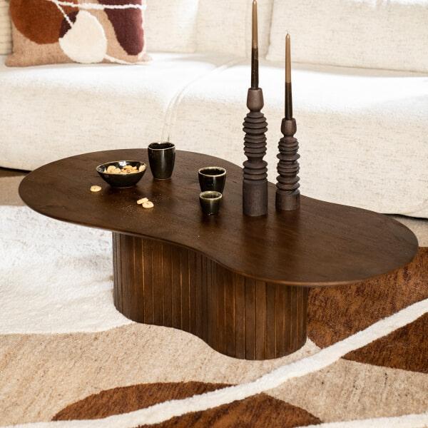 sohome Organische Salontafel Jordy Mangohout 130 x 70cm