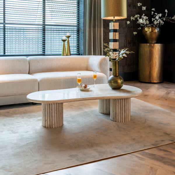 sohome Organische Salontafel La Cantera 150 x 80cm travertin