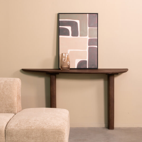 sohome Organische Sidetable Wow Mangohout 135cm kleur Espresso