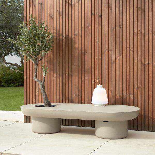 sohome Outdoor Salontafel Taimi 140 x 60cm kleur Grijs