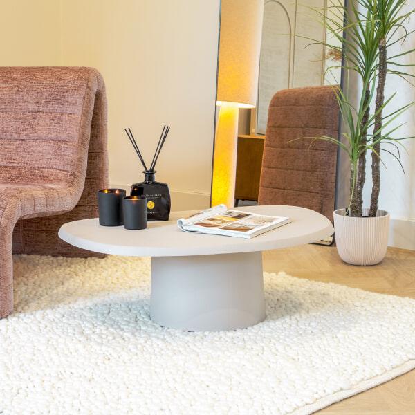 sohome Salontafel Sten organisch 89 x 59cm kleur Beige