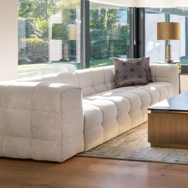 sohome Bank Merrol Chenille kleur Crème