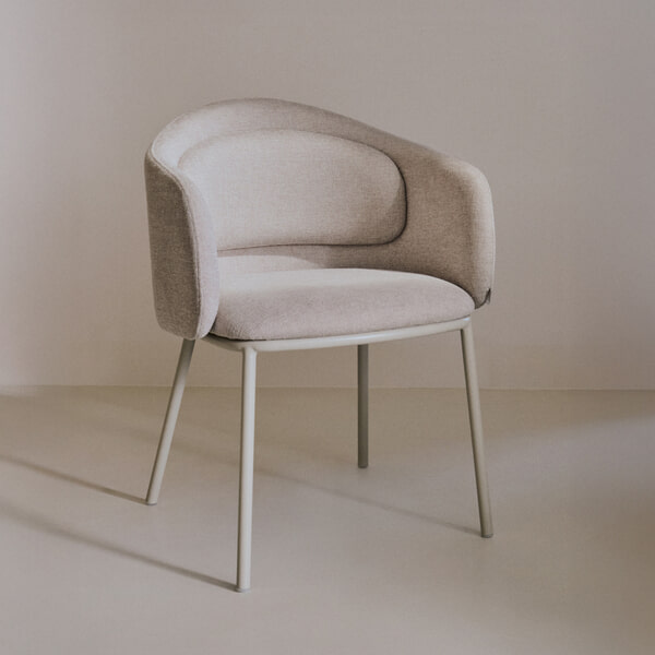 sohome Eetkamerstoel Minda Chenille kleur Beige