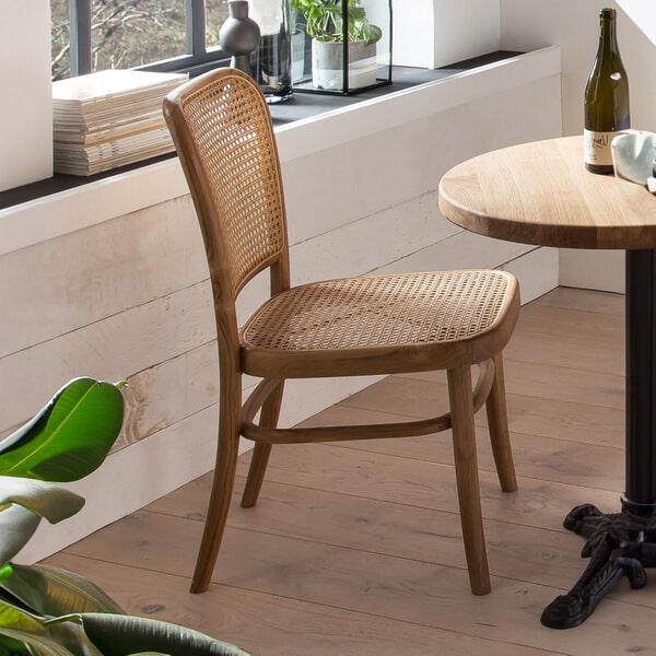 sohome Eetkamerstoel Takeshia Teak en rotan