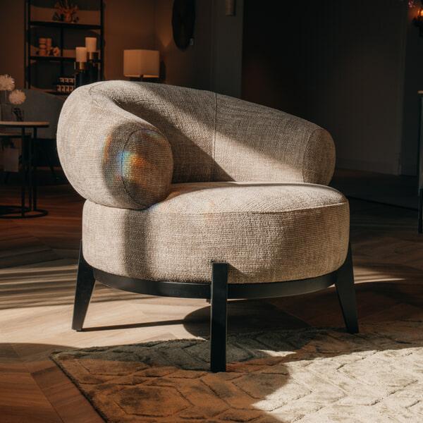 sohome Fauteuil Montana Chenille kleur Desert