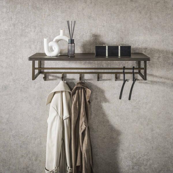 sohome Kapstok Dishon Antiek Brass Met 6 haken