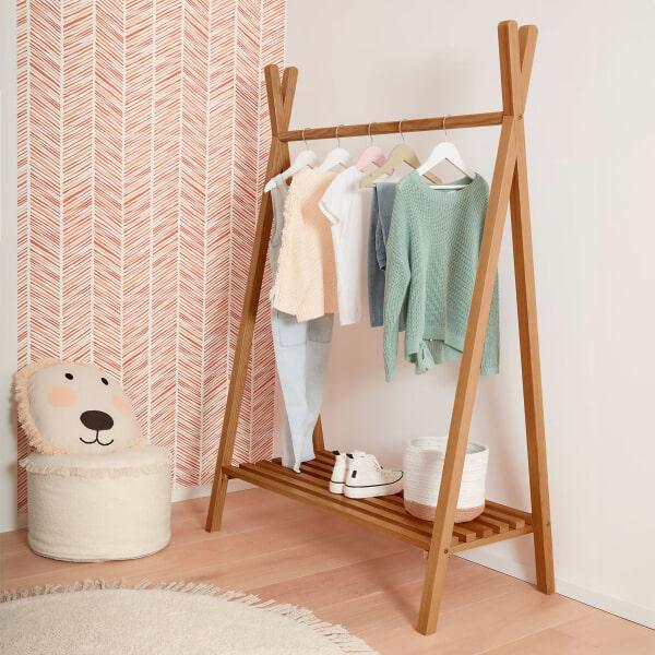 sohome Kledingrek Maralis 100 x 50cm kleur Naturel