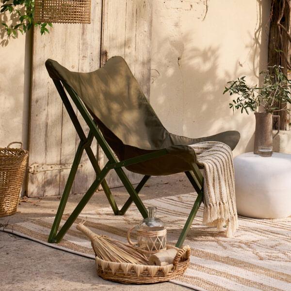 sohome Loungestoel Lazy kleur Camouflage Groen