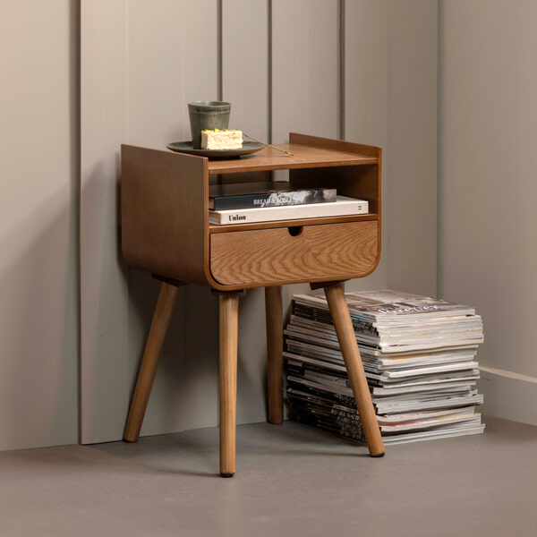 sohome Nachtkastje Nils 36 x 30cm kleur Naturel