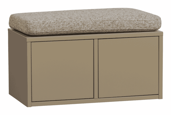 sohome Opbergbank Turner Met kussen 80cm kleur Mud