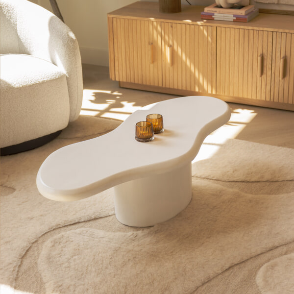 sohome Organische Salontafel Seki kleur Wit