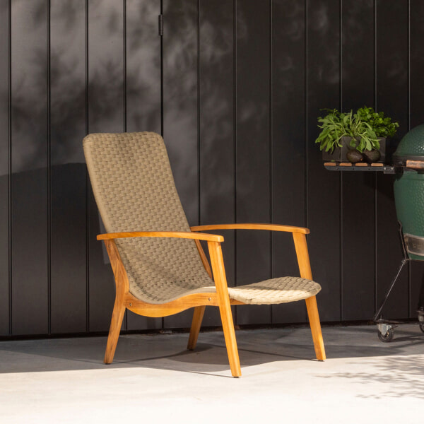 sohome Outdoor Fauteuil Stony Teakhout en touw