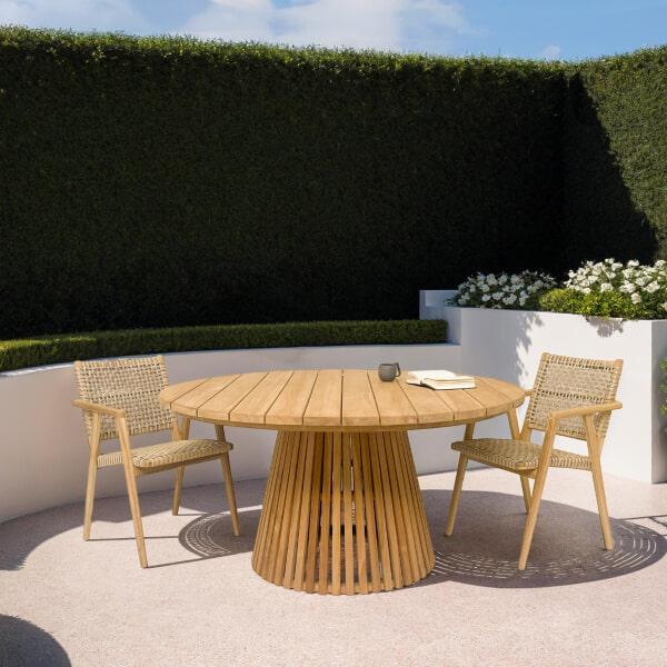 sohome Ronde Tuintafel Cindo Teakhout 120cm