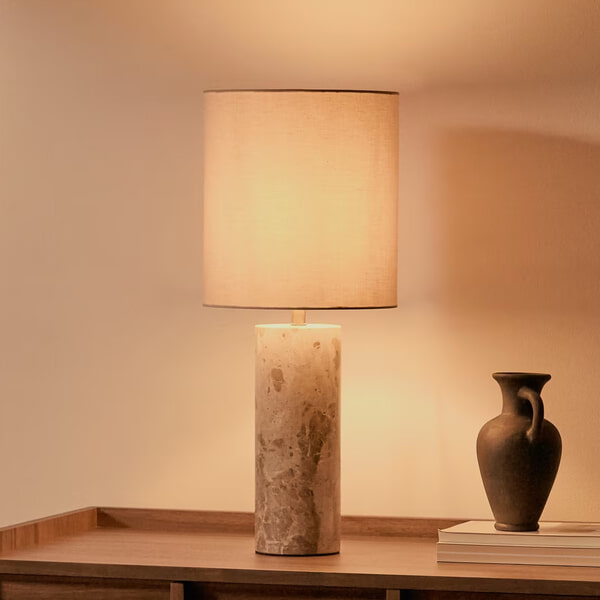 sohome Tafellamp Raze Marmer en linnen incl. kap