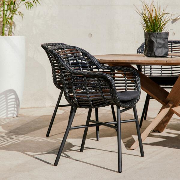 sohome Tuinstoel Cecilia Alu kleur Zwart