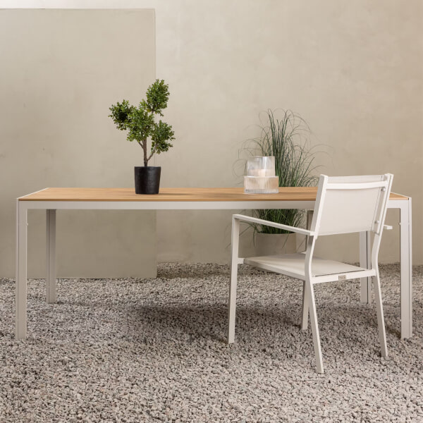 sohome Tuintafel Erikka 205 x 90cm kleur Beige