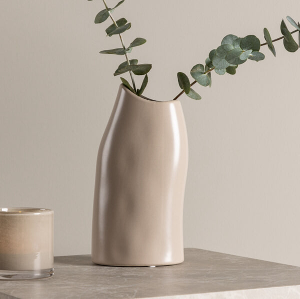 sohome Vaas Felisia 23cm hoog kleur Beige