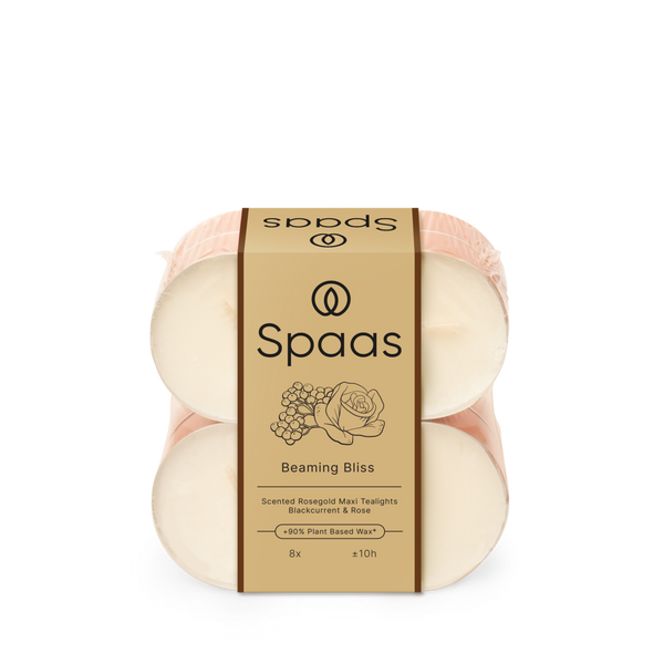 spaas Maxi Geurtheelichten roségoud 10u x8 - Beaming Bliss