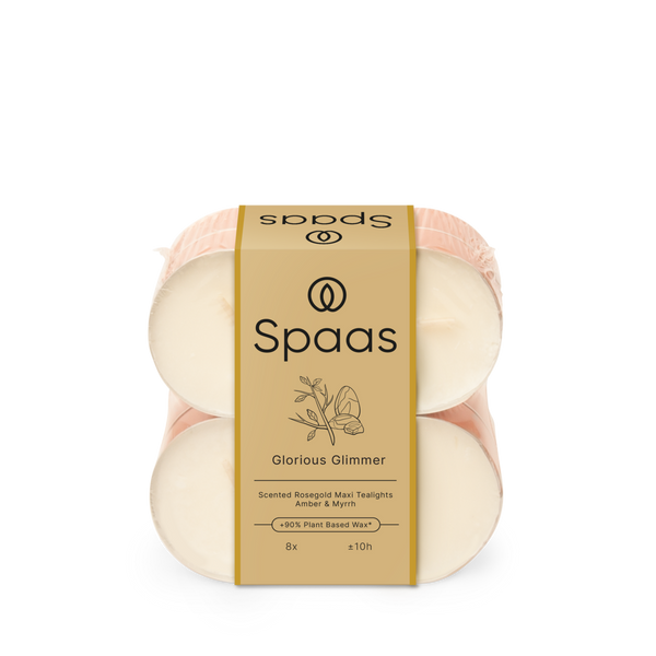 spaas Maxi Geurtheelichten roségoud 10u x8 - Glorious Glimmer