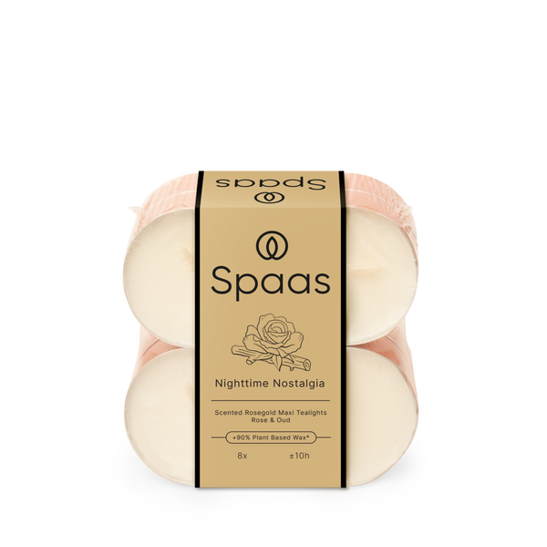 spaas Maxi Geurtheelichten roségoud 10u x8 - Nighttime Nostalgia