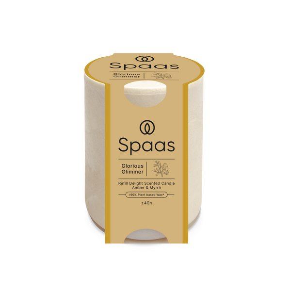 spaas Refill Delight Geurkaars 40u - Glorious Glimmer