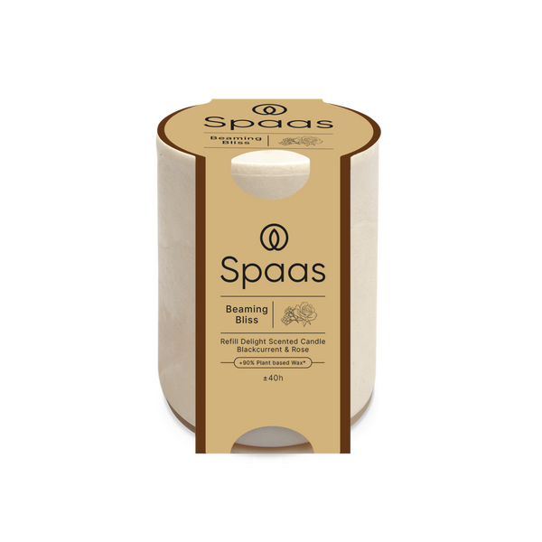 spaas Refill Delight Geurkaars 40u - Beaming Bliss