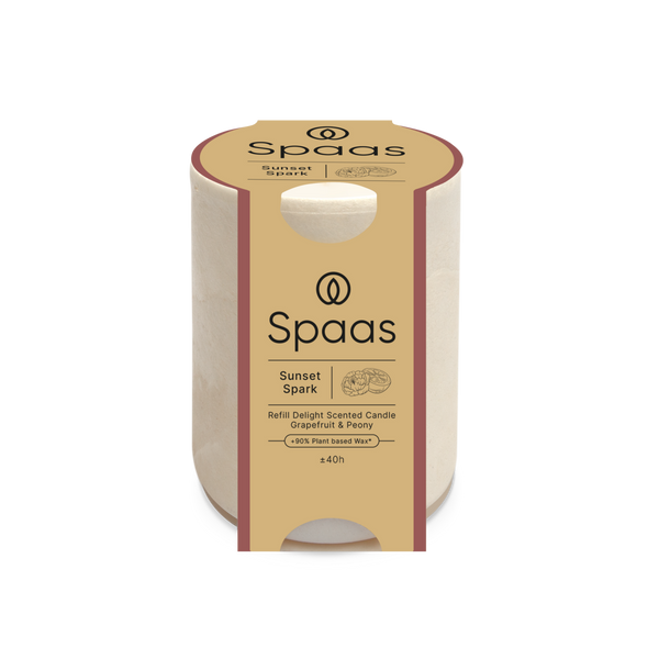 spaas Refill Delight Geurkaars 40u - Sunset Spark