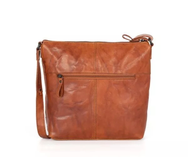 Spikes & Sparrow Spikes & Sparrow Leren Crossbodytas – Amelia – Brandy Cognac