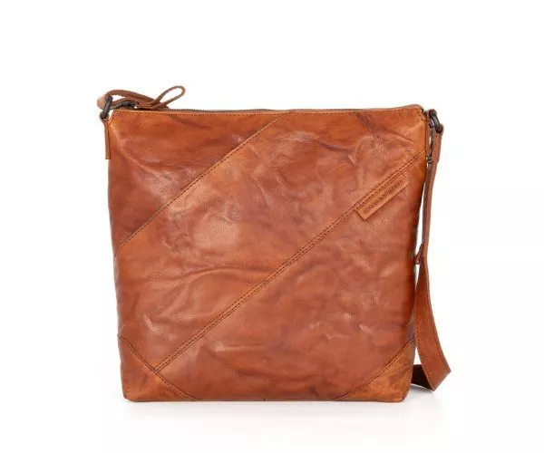 spikes & sparrow Spikes & Sparrow Leren Crossbodytas – Amelia – Brandy Cognac