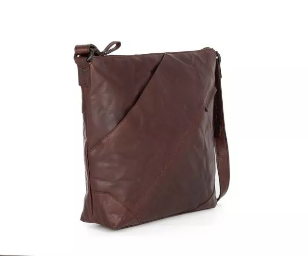 Spikes & Sparrow Spikes & Sparrow Leren Crossbodytas – Amelia – Donkerbruin