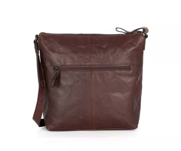 Spikes & Sparrow Spikes & Sparrow Leren Crossbodytas – Amelia – Donkerbruin