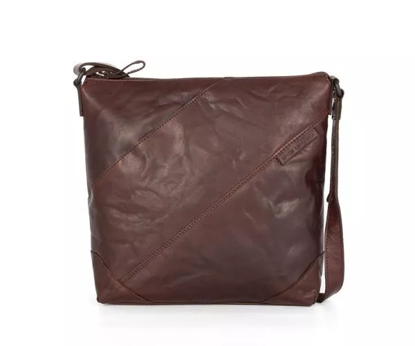 spikes & sparrow Spikes & Sparrow Leren Crossbodytas – Amelia – Donkerbruin