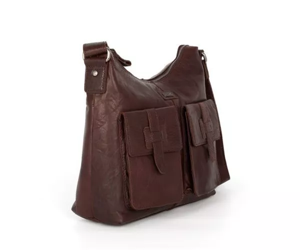 Spikes & Sparrow Spikes & Sparrow Leren Crossbodytas – Arizona – Donkerbruin