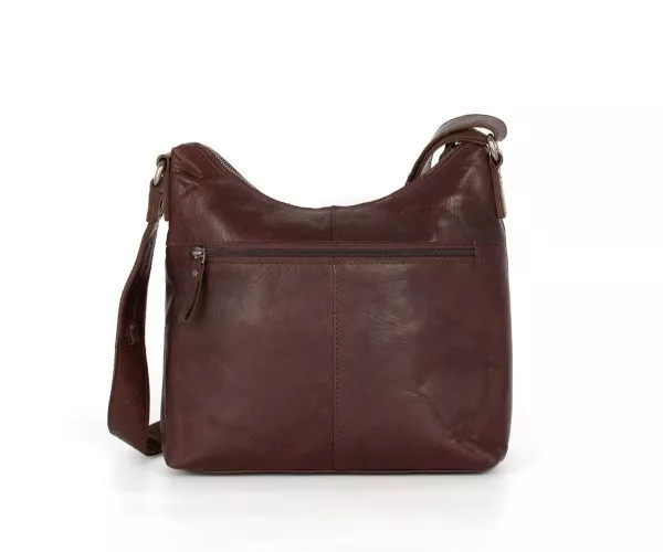 Spikes & Sparrow Spikes & Sparrow Leren Crossbodytas – Arizona – Donkerbruin