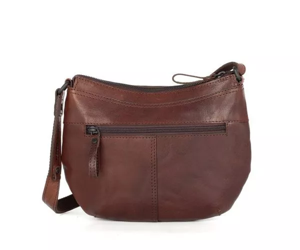 Spikes & Sparrow Spikes & Sparrow Leren Crossbodytas – Camreen – Donkerbruin